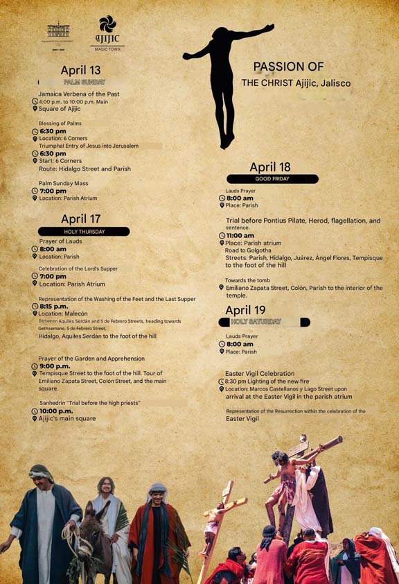 Ajijic Semana Schedule English